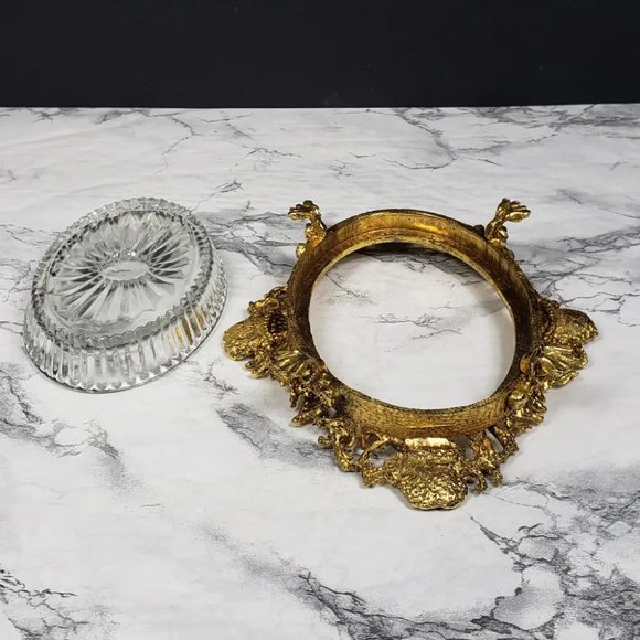 Hollywood Regency Vanity or Soap Dish Vintage - Picture 8 of 11